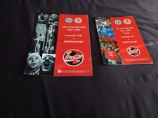 Middlesbrough v Leicester City. Coca Cup Final 1997 - Programme and Replay.