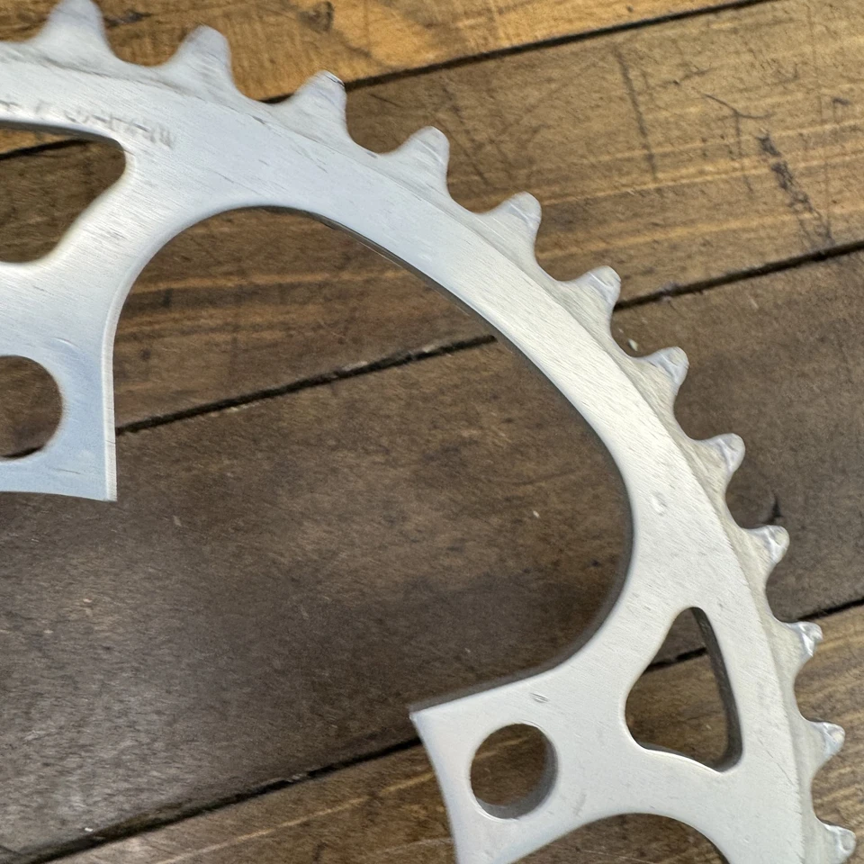 Винтажная передняя звездочка Sugino 47T 110 BCD дорожный велосипед Япония серебро 70 г легкая - Изображение 3 из 4