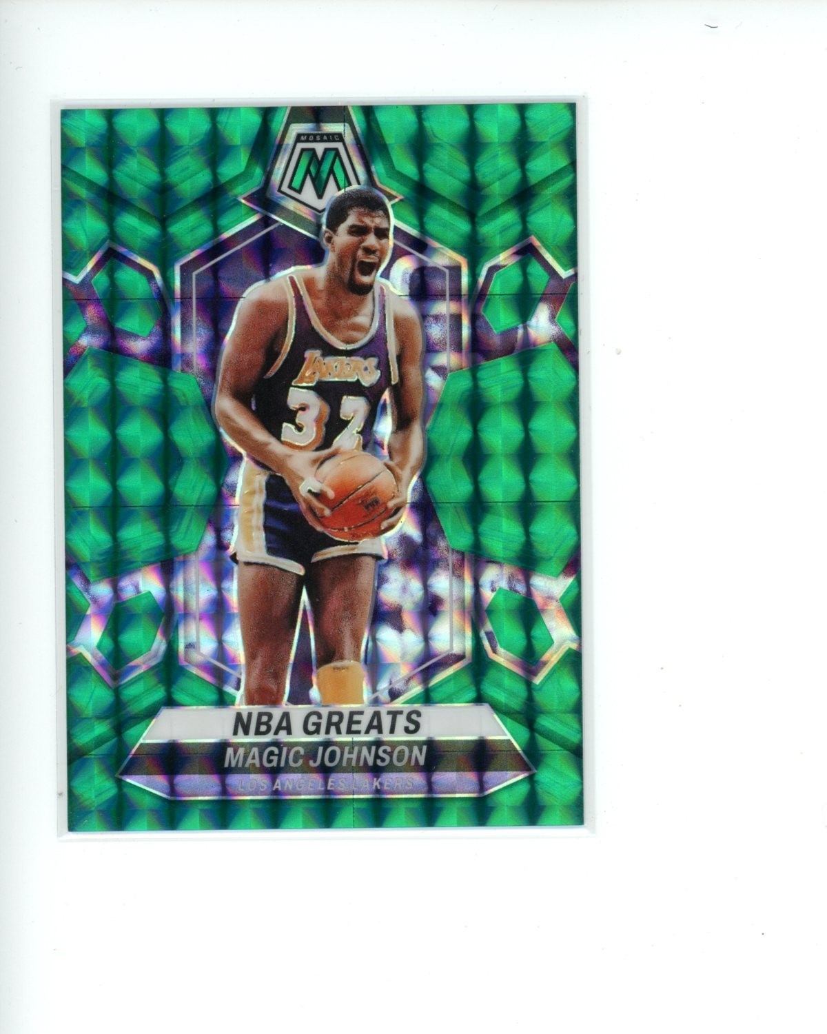 2023-24 Panini Mosaic Green NBA Greats #295 Magic Johnson #d 1/75 ebay 1/1