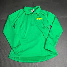 Levelwear Green 1/4 Zip Pullover Top With Embroidered Golf Design - Medium