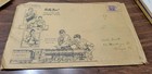 Pair Of Vintage Gilbert Toys Mailing Envelopes  With Train On Front — photo 2