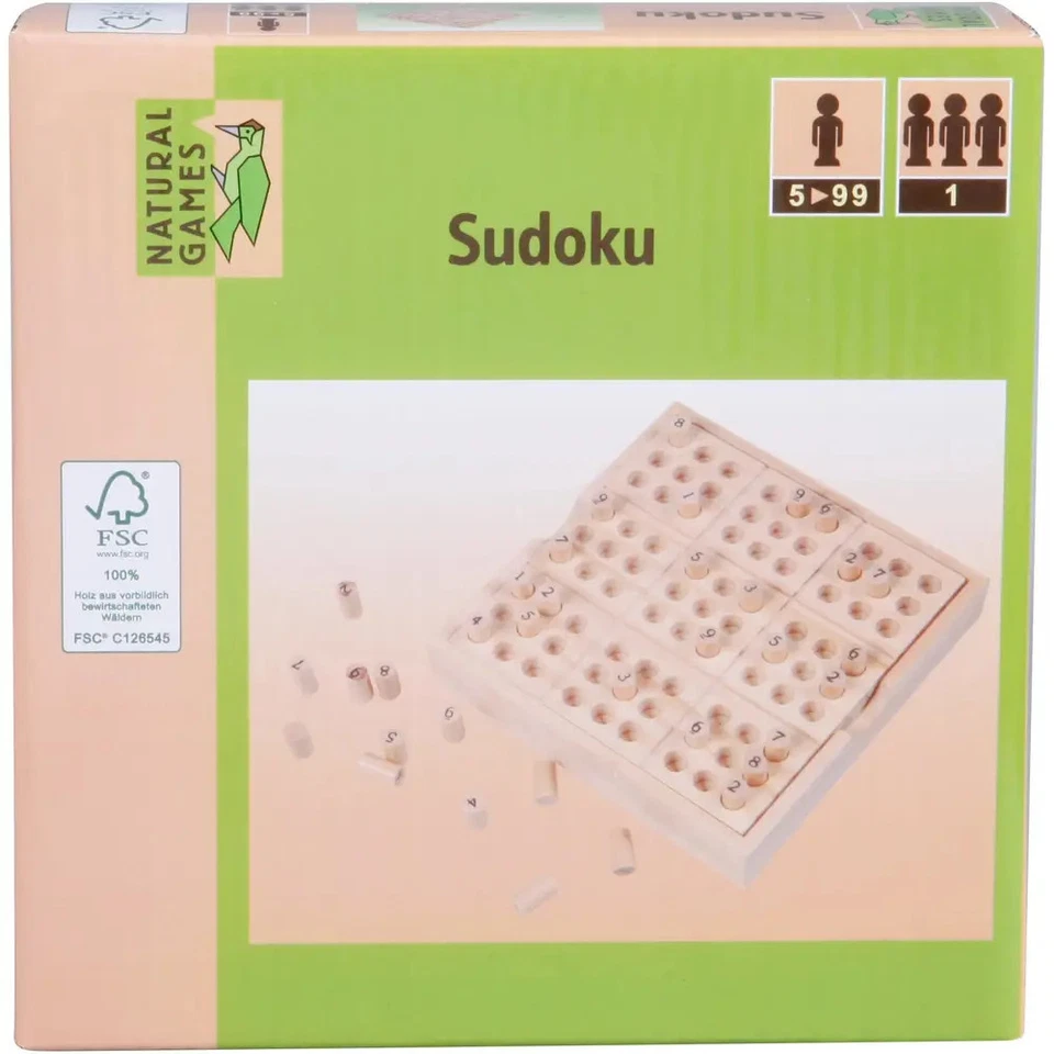 Natural Games Sudoku 14x14x2,5 cm - Bild 2 von 2