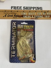 RARE 1/4 OZ. Terminator Titanium Single Buzz Original Buzzbait T-1 White SILVER