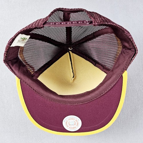 Vintage Arizona Sun Devils 3 Stripe Trucker Mesh Back Hat Cap New Old Stock - Picture 5 of 8
