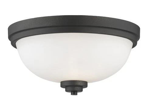 Z-Lite 443F2 Bronze Ashton 2-Light 13"W Flush Mount Bowl Ceiling Fixture - Picture 1 of 7