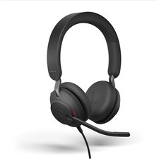 Jabra Evolve2 40 UC Wired Headphones, USB-A, Stereo, Black   Telework Headset...