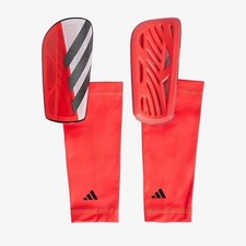 Adidas Large Tiro League Football Soccer Shin Guards Solar Red IW3788 New