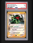 2005 Pokemon EX Delta Species Stamp PSA 1 Rayquaza #13 Reverse Foil Holo