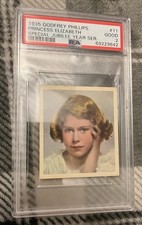 1935 Goodfrey Queen Princess Elizabeth Psa Rc Rookie 2 Royal Diana Charles 🔥