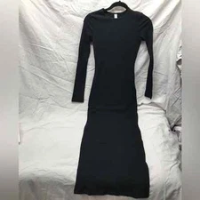 NEW American Apparel Black Long Sleeve Crewneck Dress XS and Small S available