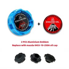 Blue Aluminum Engine Oil Cap For Mazda Rx8 Miata Protege 626 323 Mazdaspeed Jdm