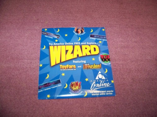 AOL Vintage Computer / Internet Advertising America Online Wizard (#18) - Picture 1 of 2