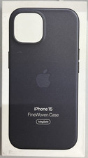 Genuine Apple FineWoven Case with MagSafe for iPhone 15 (only)- Black