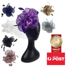 Women's Fashion Fascinators Spring Races Melbourne Cup Wedding Party Organza