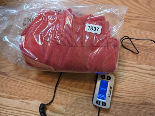 Vineyard Vines Sweater Saltwater 1/4 Zip Medium Red Pima Cotton Logo - Picture 11 of 11