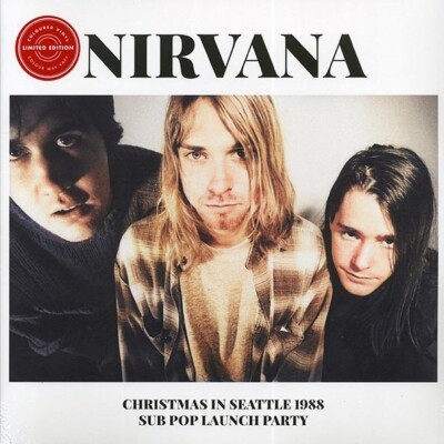 NIRVANA Christmas In Seattle 1988 ニルヴァーナ Nirvana Christmas In Seattle 1988 2xLP Clear Vinyl Gatefold Ltd Ed