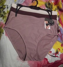 3 NEW PRIMA VALENTINA 871379 DP/BWN MICROFIBER GOODBBYE TUMMY HIPSTER PANTIES M