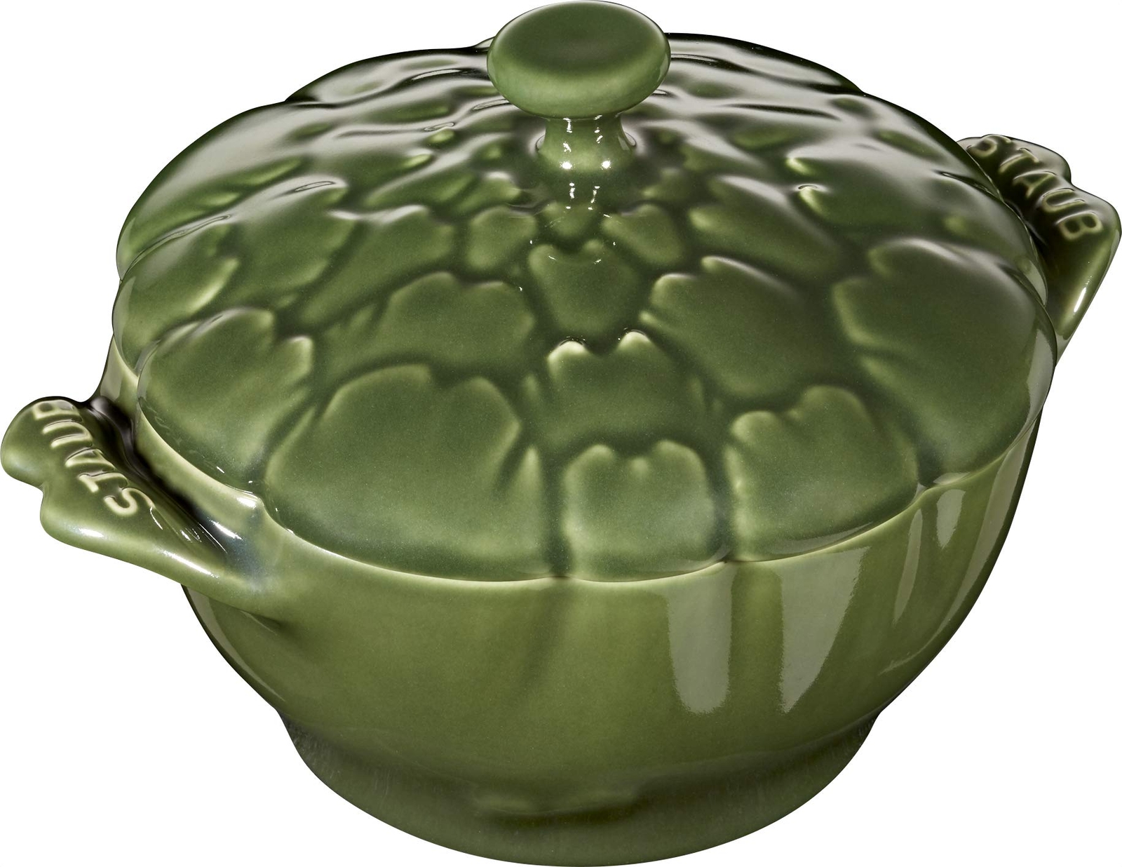 Staub 40500-326 Artichoke Cocotte  5.1 inches (13 cm)  Basil  Ceramic  Heat Resi