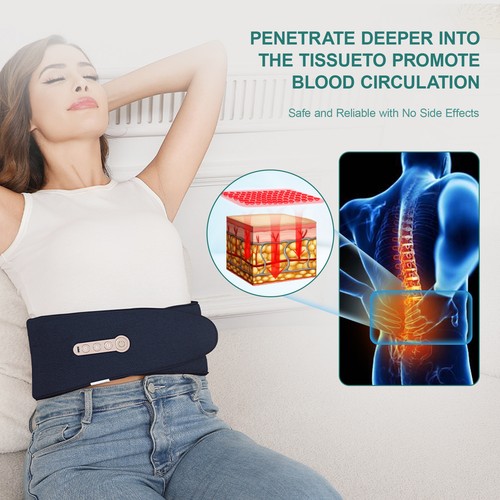 Cordless Massage Belt Electric Heated with Back Support Waist Vibration Massager - Picture 20 of 26
