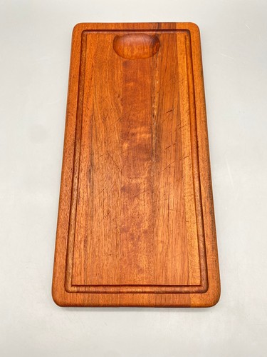 TEAKHOLZ SCHNEIDEBRETT VON LÜTHJE DÄNEMARK 70ER VINTAGE 47X 23,5 CM - Bild 2 von 7