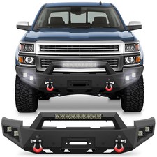 Front Bumper For 2014 2015 Silverado 1500 With Winch Plate Lights Sensor Holes Front Bumper For 2014 2015 Silverado 1500 With Winch Plate Lights Sensor Holes