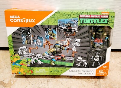 Mega Construx Teenage Mutant Ninja Turtles TMNT Samurai Leonardo Battle Pack NEW