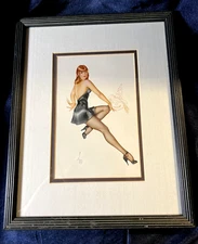 Albert Vargas Limited edition- "Bewitched"  Framed professionally 9" x 11 1/2"