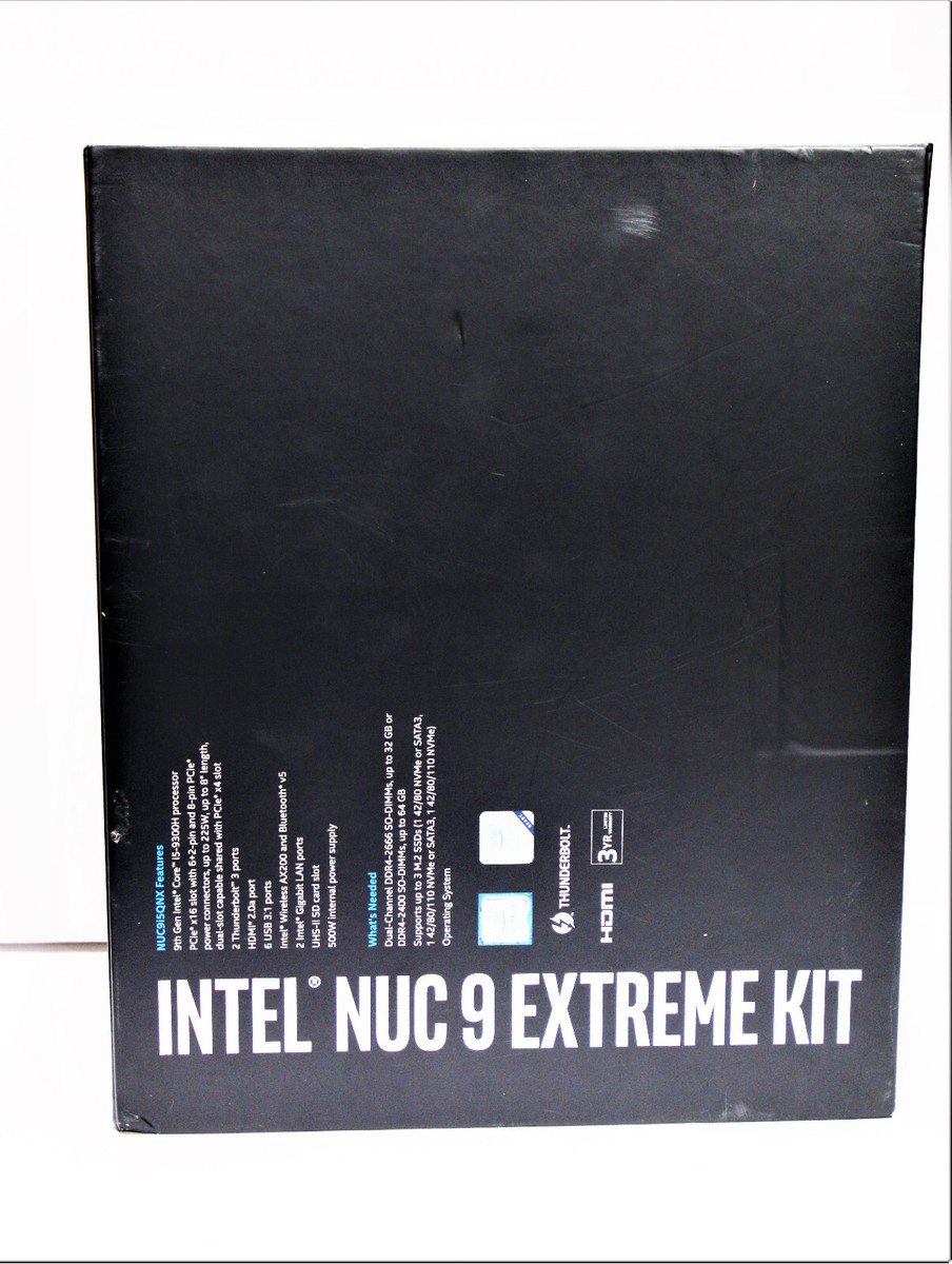 Intel NUC 9 Extreme Kit Nuc9i5qnx - Ghost Canyon Bxnuc9i5qnx Intel NUC 9 Extreme Kit Nuc9i5qnx - Ghost Canyon Bxnuc9i5qnx