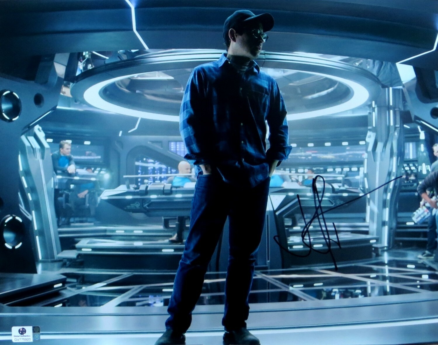 JJ Abrams Autographed Signed 11X14 Photo On Star Trek Set JSA U16731 