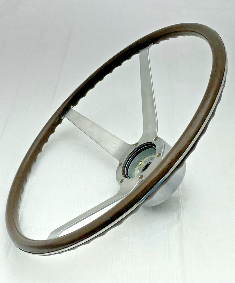 車のハンドル 1964 GTO Steering Wheel Four Spoke Wood Grain Rim Pontiac