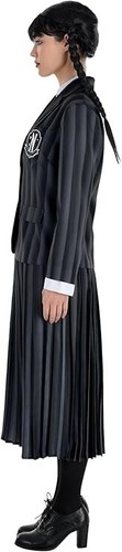 New WEDNESDAY ADDAMS Halloween Costume by MGM Amscan * Size MEDIUM (6-8) Cosplay - Picture 2 of 3
