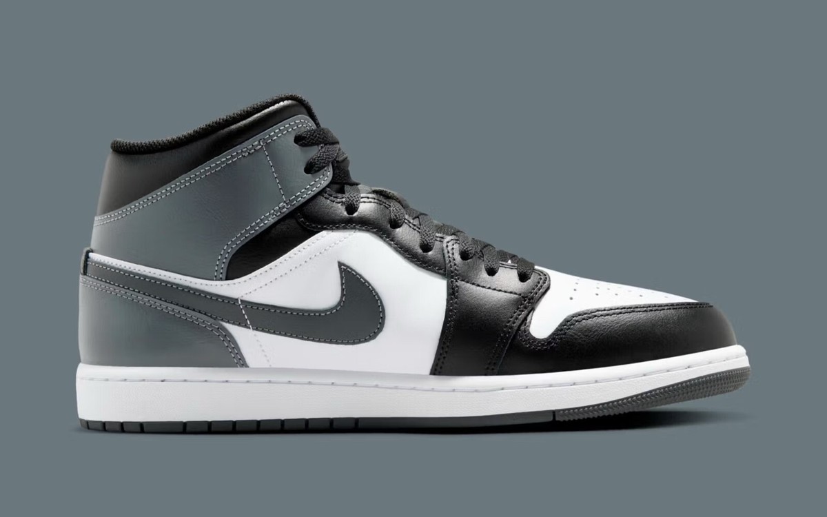 Nike Air Jordan 1 Mid Shoes Black Iron Grey White DQ8426-001