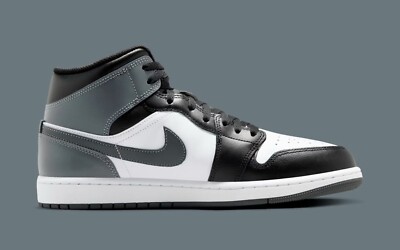Nike Air Jordan 1 Mid Shoes Black Iron Grey White DQ8426-001 Men's