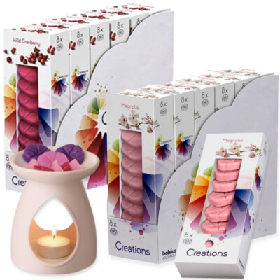 48 Stück Bolsius CREATIONS Schmelzblüten Duftblüten Aromatic Wachs Melts Düfte 