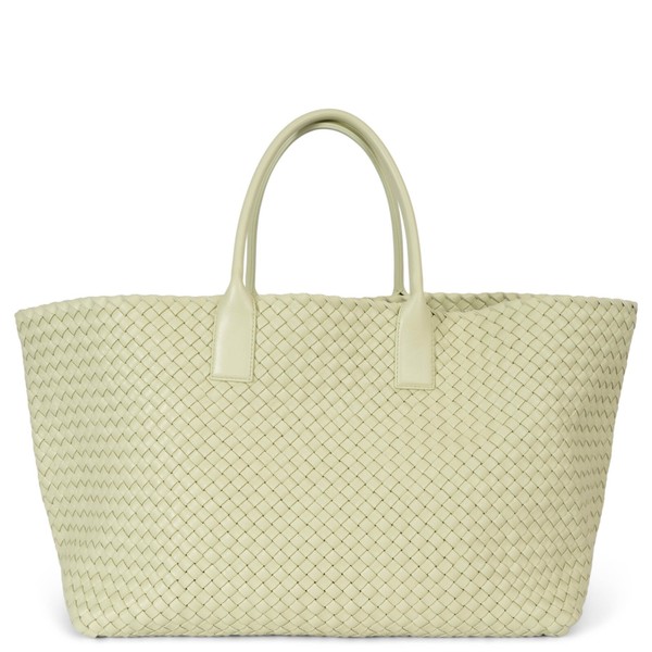 70875 authentische BOTTEGA VENETA Zitronengelb Intrecciato GROSSE CABAT Tasche