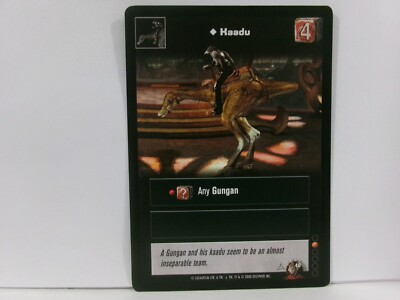 2000 Star Wars: Young Jedi CCG -Battle of Naboo Expansion Set Kaadu #40 UNPLAYED