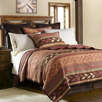 Broken Arrow Bedding Set King Quilt 3 Pc Southwestern Western Geometric New Broken Arrow Bedding Set King, Arrow Bedding King