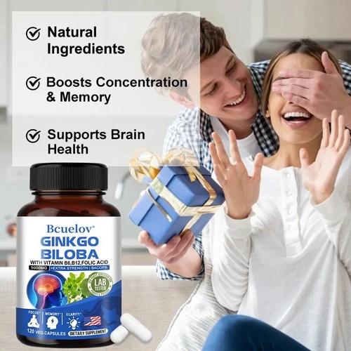 Ginkgo Biloba Capsule - Riduce lo stress, supporta la funzione cerebrale e la memoria - Foto 3 di 8