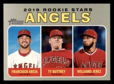 2019 Topps Heritage #244 Rookie Stars F Arcia/Ty Buttrey/W Jerez Angels RC