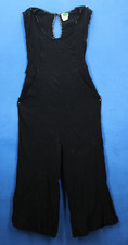Anthropologie Black  Sleeveless  Crop Jumpsuit Size 4 #H6713