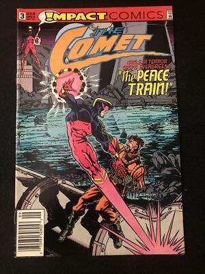 THE COMET 3 8.5 1991 IMPACT COMICS NEWSSTAND LM