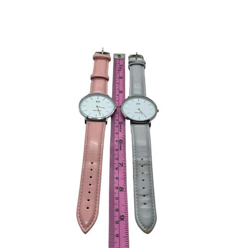 Watches Elon Novac Lorette and Aubrey Set of Two Pink and Gray Timepieces Women - Picture 5 of 12
