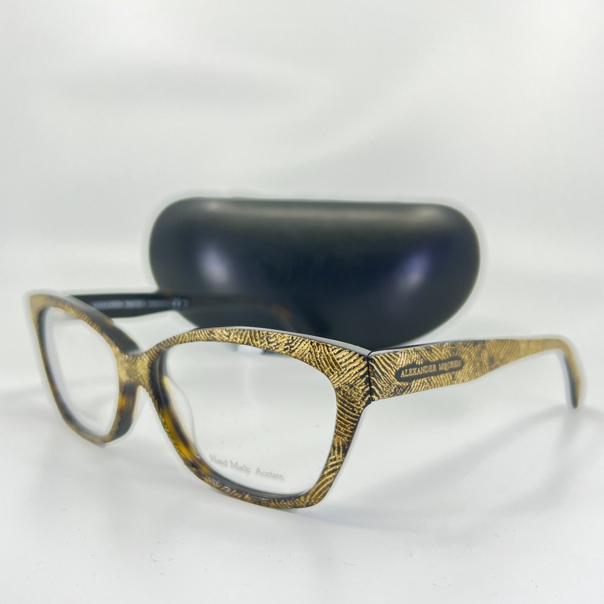 Alexander McQueen Eyeglasses AMQ4268 OFN Brown Full Rim