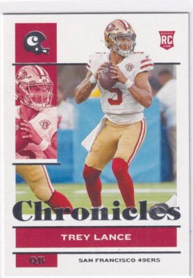 2021 Panini Chronicles NFL No. 77 Trey Lance Rookie
