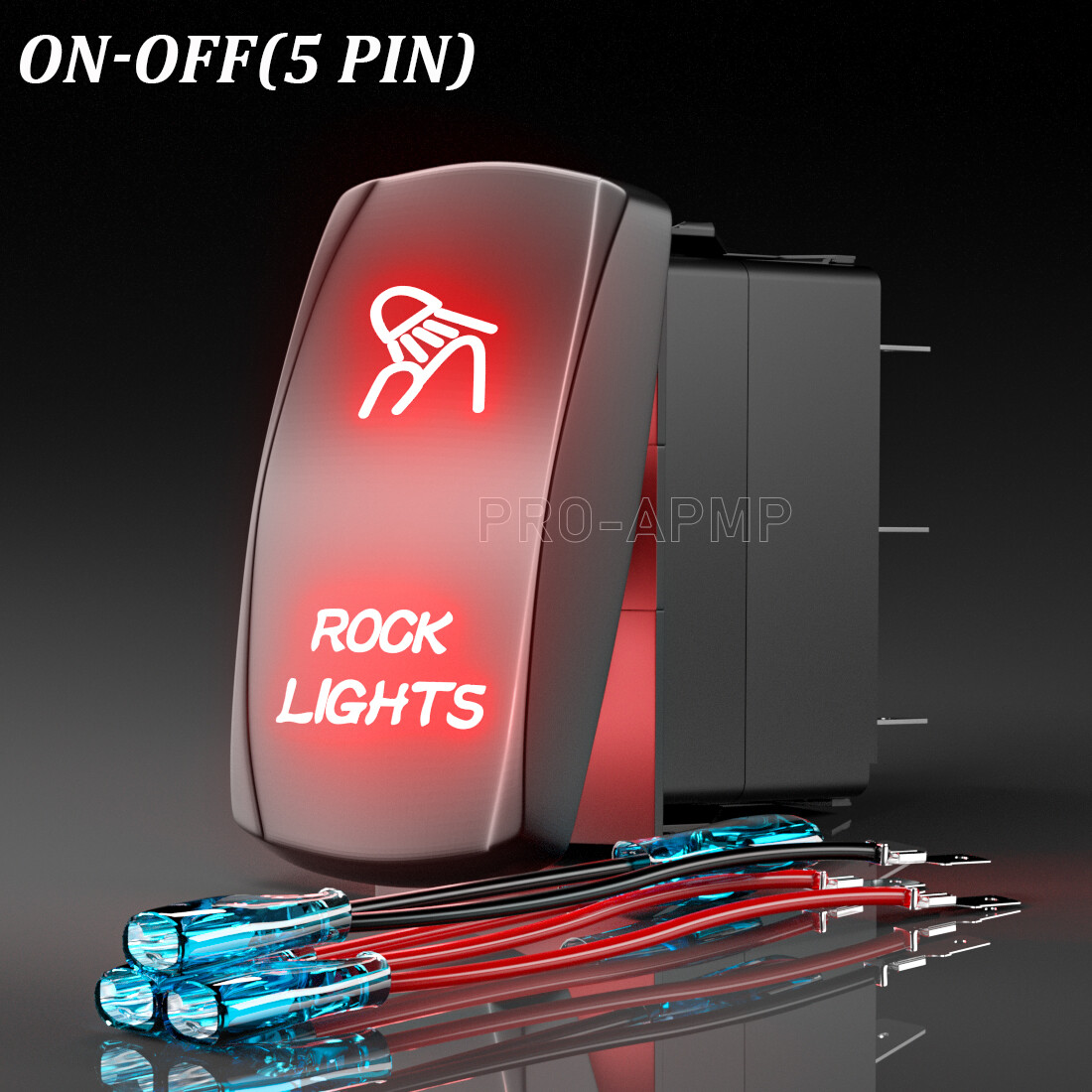Rocker Light Switch Light Pro 12V/24V RGB LED Rock Lights Toggle