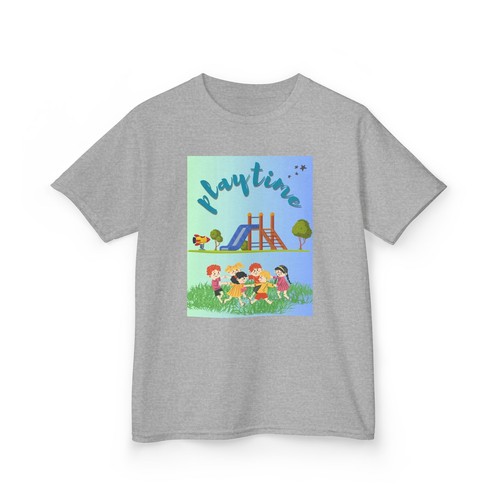 Play Time Kids Tee, Children's T-shirt, Fun Youth Shirt, Kid's Graphic Tee, Cute - Picture 8 of 29