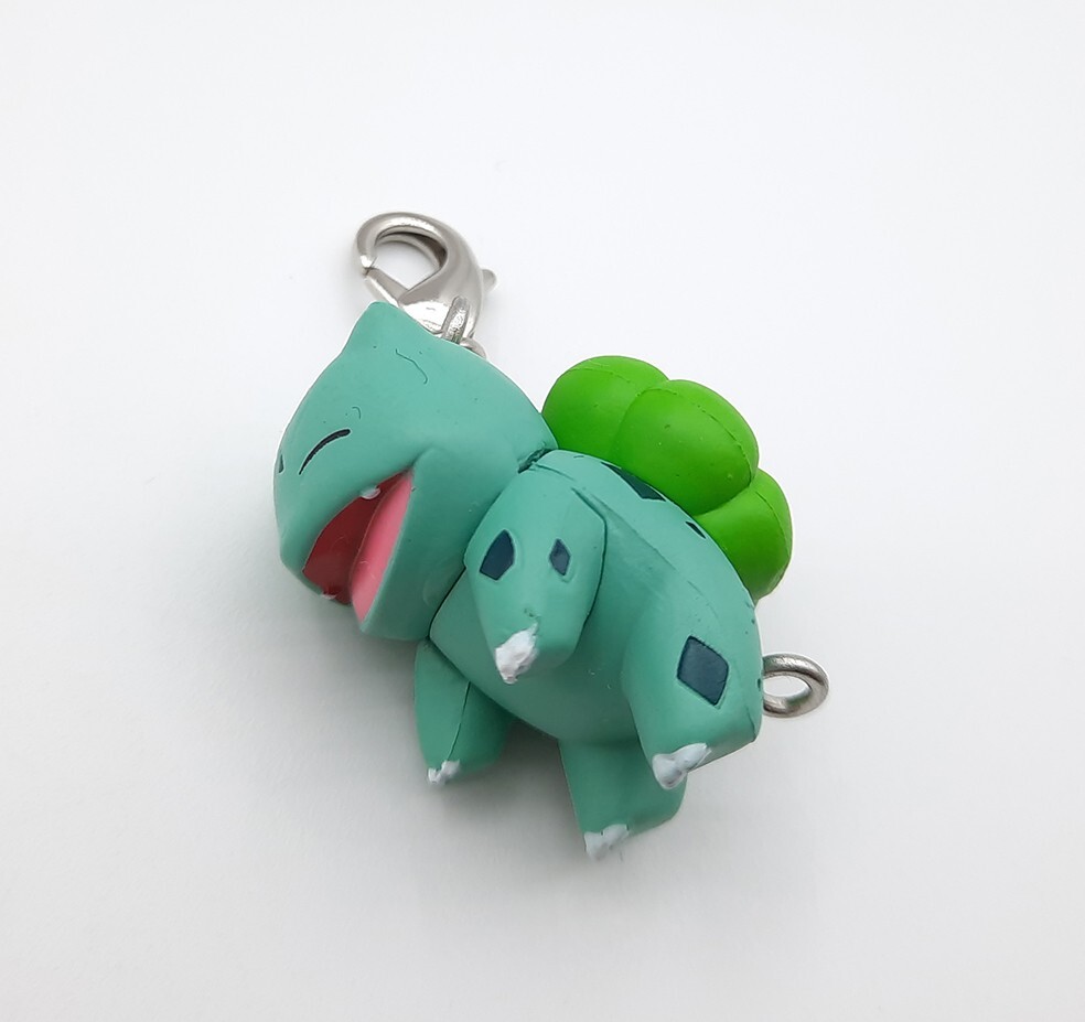 Pokemon Bulbasaur 1" keychain charm strap figure mini eBay