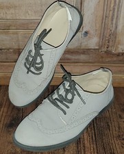 Gymboree Family Brunch Taupe Gray Tan Wingtip Dress Shoes Size 3 Big Boys