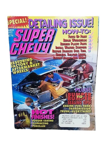 Super Chevy Magazine March 1991 Detailing Issue Volume 20 Number 3