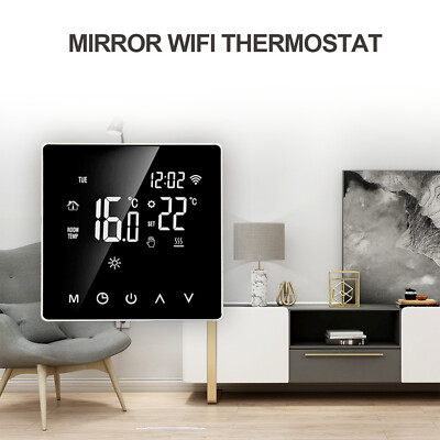 Smart Digital Thermostat Programmable Wireless WiFi Home Room Sensor App Control
